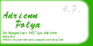 adrienn polya business card